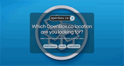 Desktop Screenshot of openbox.ca