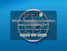 Tablet Screenshot of openbox.ca